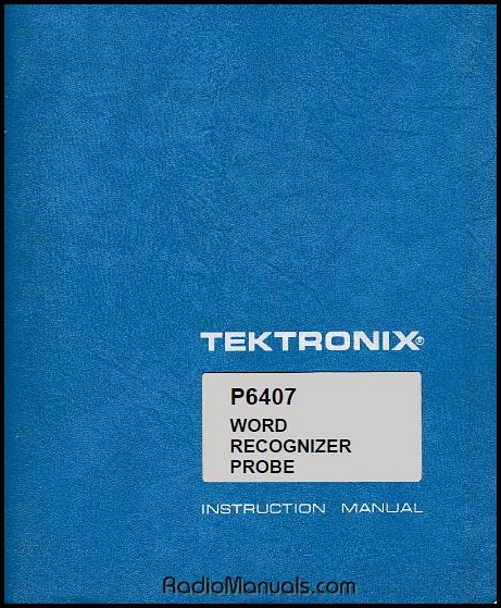 Tektronix P6407 Instruction Manual - Click Image to Close